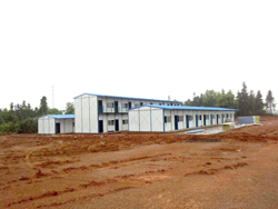 中建一局新余市環城路改建工程水穩瀝青站標準K式活動板房