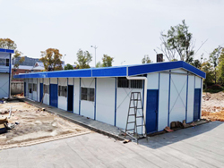 開福區鑫遠·D38南地塊一期建安工程項目部藍色標準K式板房(帶水槽裝飾板)